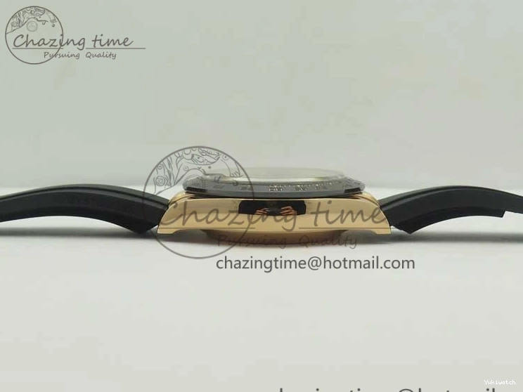 On Daytona Gold Black Super Clone Best Dial 116515 Edition 1:1 Rubber A4130 Strap Rose V2 ARF 1229